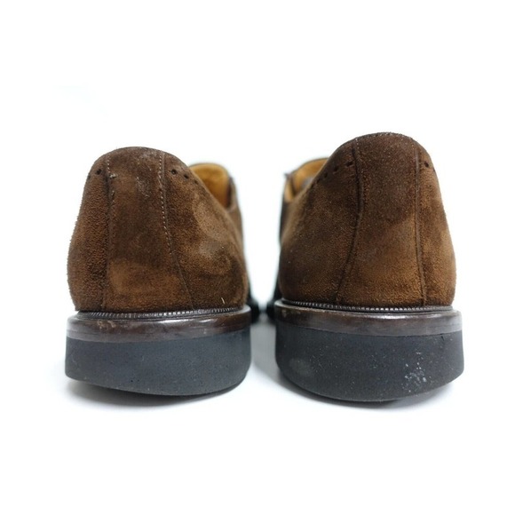 MEZLAN Men Dress Shoes Solana Suede Cap-Toe Brown 9.5 M Brogued Spain Vibram main image 8